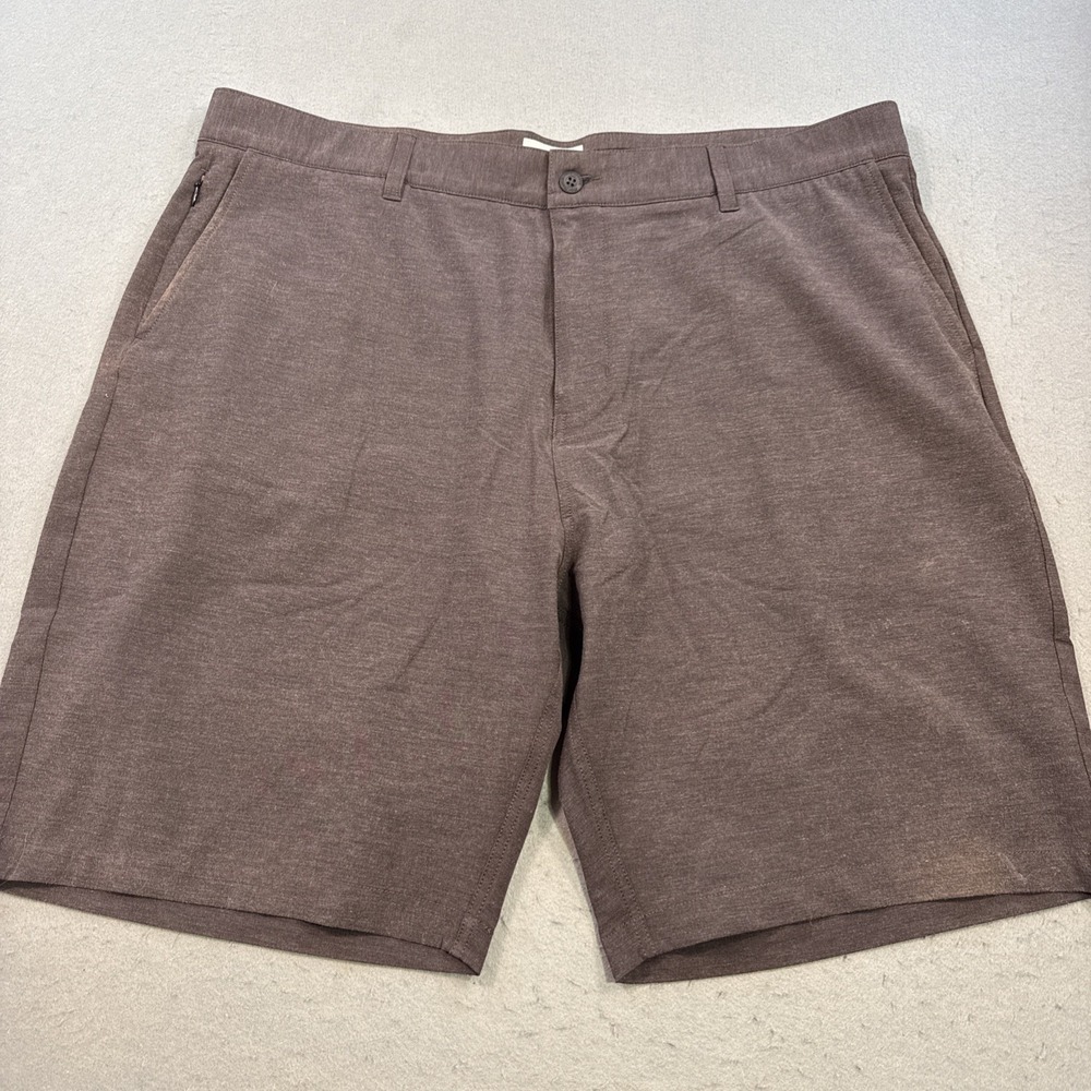 Reyn Spooner  HAWAIIAN SHORTS Men's 40 HEATHERED BROWN